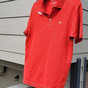 Tommy Bahama Polo Burnt Orange Short Sleeve Shirt Size L